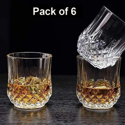 Unbreakable Transparent Glasses Set 315ML, Stylish Design, Set of for Everyday Use and Special Occasions