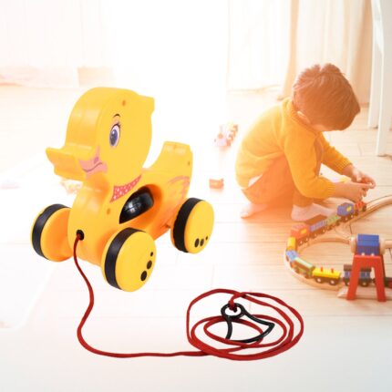 Pull Along Toy Colorful Developmental Toy for 1-Year-Old Girls Boys with Fun Movement Design