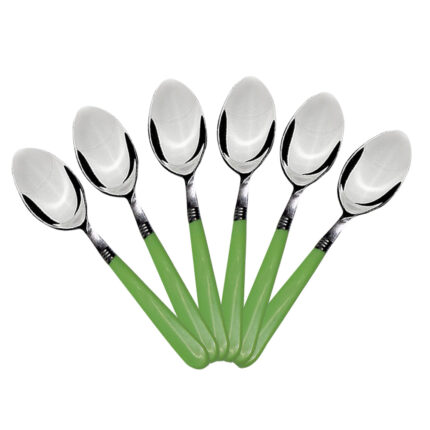 STAINLESS STEEL SPOON WITH COMFORTABLE GRIP DINING SPOON SET OF PCS