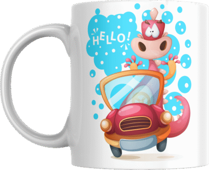 Printed Ceramic Mug | Coffee Mug | Tea Mug | Milk Mug | Designer Mug | 330 ml, Microwave & Dishwasher Safe | Mug for Kids | Mug for Friend, Birthday Gift