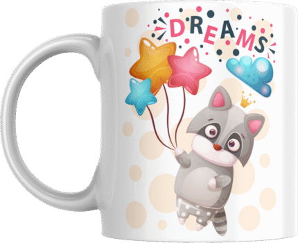 Printed Ceramic Mug | Coffee Mug | Tea Mug | Milk Mug | Designer Mug | 330 ml, Microwave & Dishwasher Safe | Mug for Kids | Mug for Friend, Birthday Gift