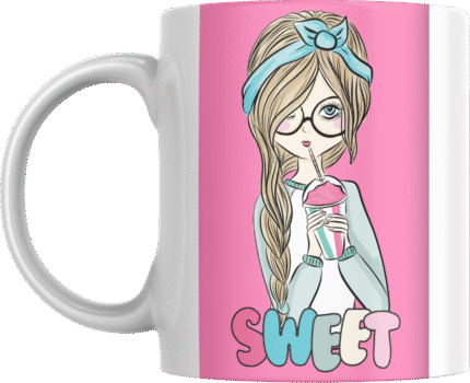 Printed Ceramic Mug | Coffee Mug | Tea Mug | Milk Mug | Designer Mug | 330 ml, Microwave & Dishwasher Safe | Mug for Kids | Mug for Friend, Birthday Gift