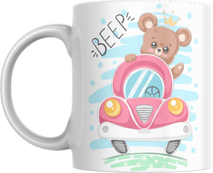 Printed Ceramic Mug | Coffee Mug | Tea Mug | Milk Mug | Designer Mug | 330 ml, Microwave & Dishwasher Safe | Mug for Kids | Mug for Friend, Birthday Gift